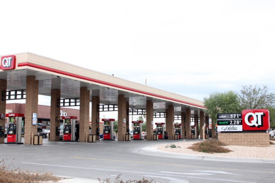 Tucson residents fill up their cars with gas at the QuikTrip on the corner of 1st Ave and Glenn Street. 
