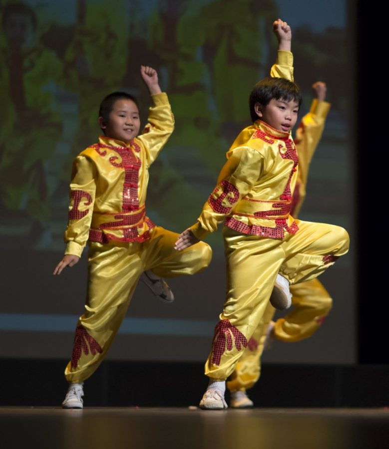 Carlos Herrera / The Daily Wildcat

Shaolin Warriors from Tucsons Sino Martial Arts Group perform during 2014 Arizona Chinese New Year Festival on Saturday, Jan. 25, 2014 at Centennial Hall in Tucson, Ariz. 