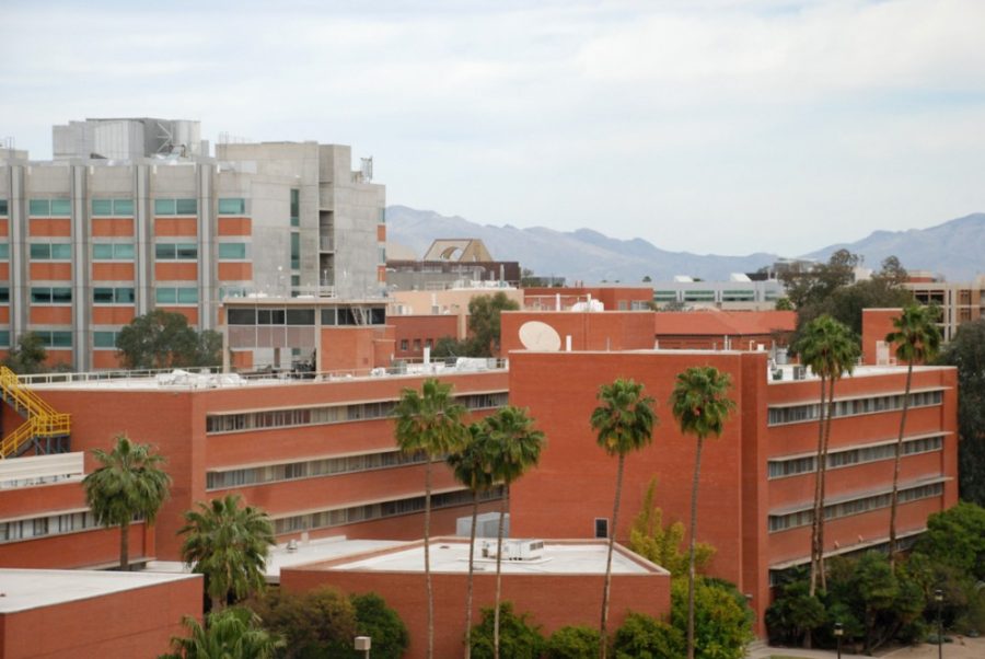 A view of buildings on the UA campus on Wednesday. Computers would have difficulty in differentiating between these overlapping buildings because it is hard for them to distinguish between borders.