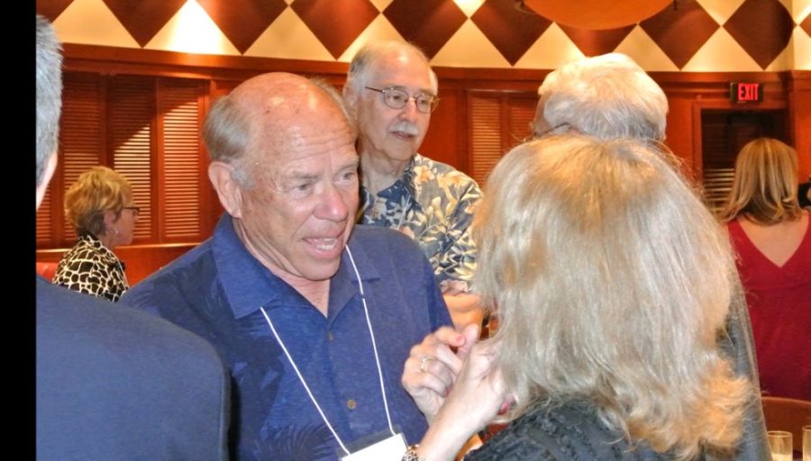 Courtesy of Tracy ShakeUA Arthritis Center co-founder Dr. Robert G. Volz (left) speaks with guests at the Bear Down Luncheon last year. This year, the luncheon will take place at Fleming’s Prime Steakhouse and Wine Bar from 11:30 a.m. to 1:30 p.m. on Thursday.