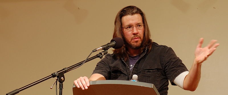 Courtesy of Wikipedia. Deceased UA Alum David Foster Wallace giving a reading for Booksmith at San Franciscos All Saints Church in 2006.