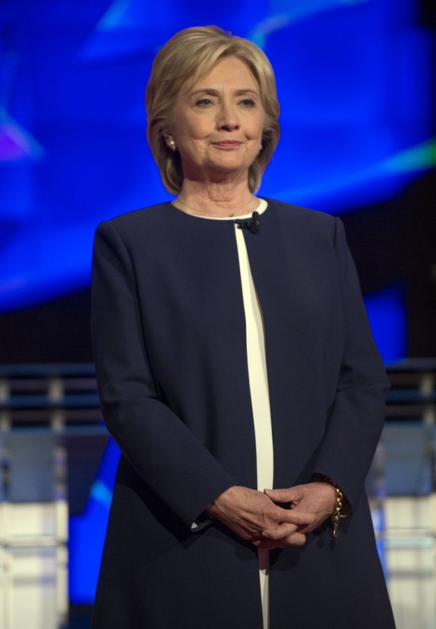 Hillary Clinton on the debate stage on Tuesday, Oct. 13, 2015, in Las Vegas. (Brian Cahn/Zuma Press/TNS)