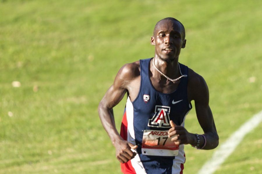 Arizona cross country athlete Collins Kibet (17) runs in the 2015 Dave Murray Invitational on Friday, Sept. 18. Collins finished 36th in the Pac-12 Cross Country Championships in Colfax, Washington, on Friday, Oct. 30.