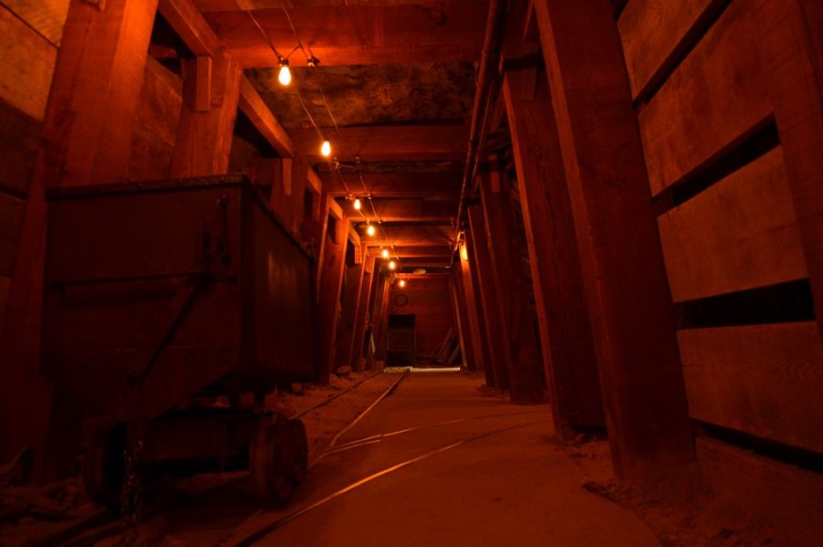 The interior of a replica mine resides inside the Arizona History Museum Monday, Nov. 9.