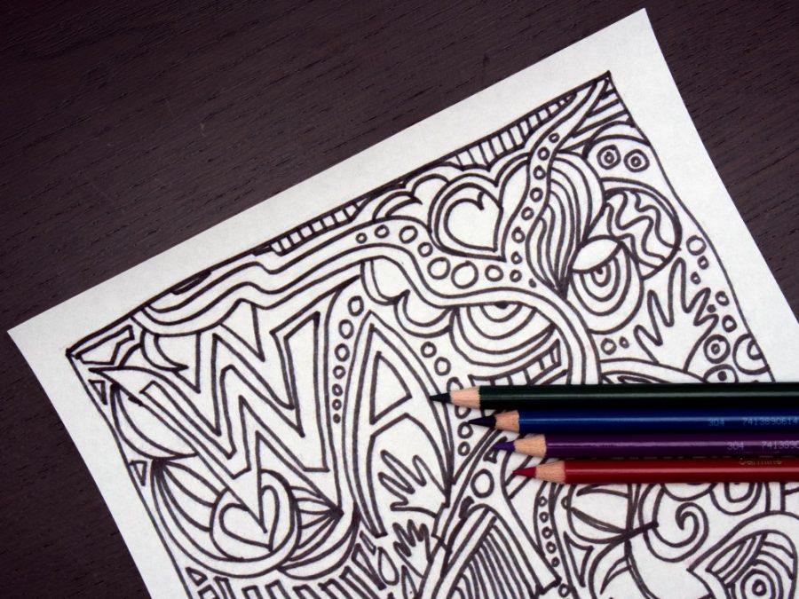 Day 106 of 2015. Earlier this week, a friend shared an article with me about the popularity of adult coloring books. I reshared the article on social media. My friend (and fellow 365 project participant), Nancy White, was inspired by the article and put together this beautiful template. Now I have a new art project.