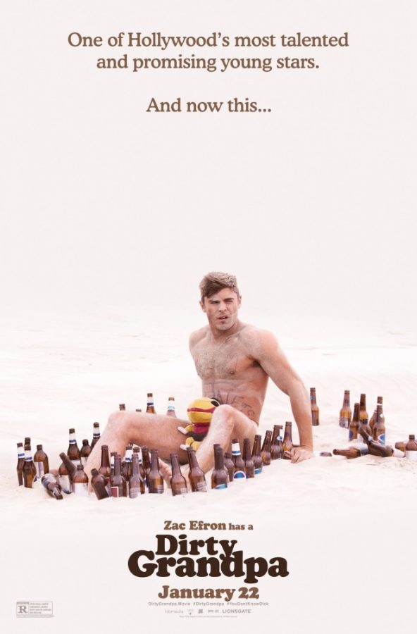 Movie poster for Dirty Grandpa starring Zac Efron and Robert De Niro. Photo Courtesy of Lions Gate Entertainment Inc.