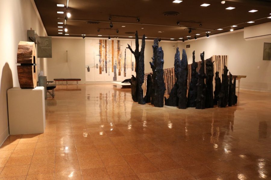 Some of the many exhibits on display every day in the UA Museum of Art. The art museum gives free admission to any UA student.