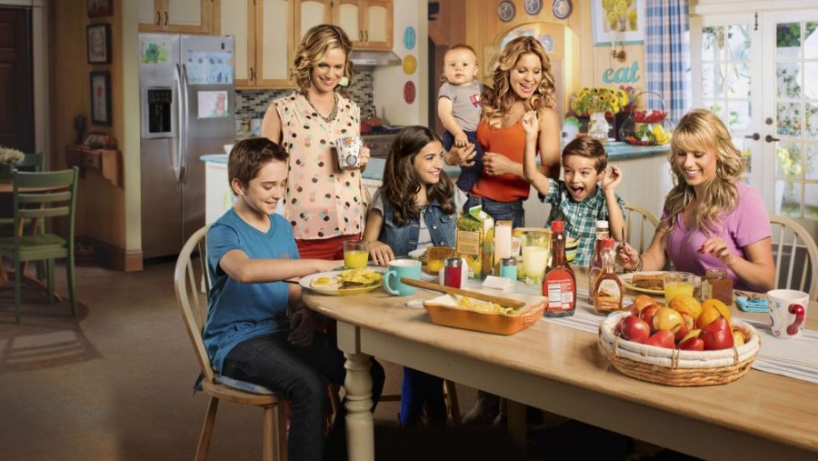 Promotional still from the show Fuller House, a reboot of the classic Full House, premiering on Friday, Feb. 26. Fuller House is the latest in a long line of reboots capitilzing on nostalgia.