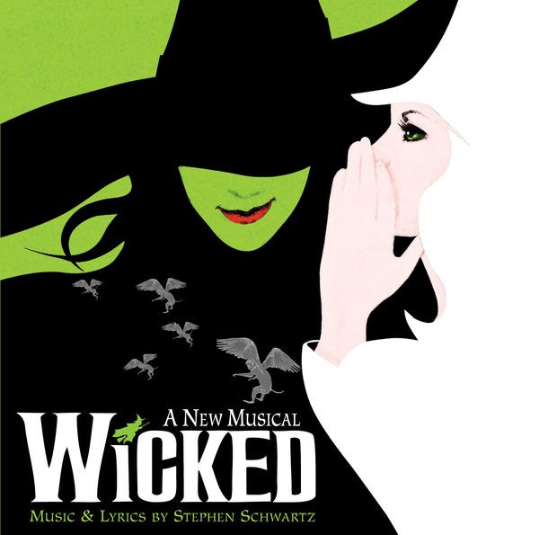 Official cover art for “Wicked”, the broadway musical.