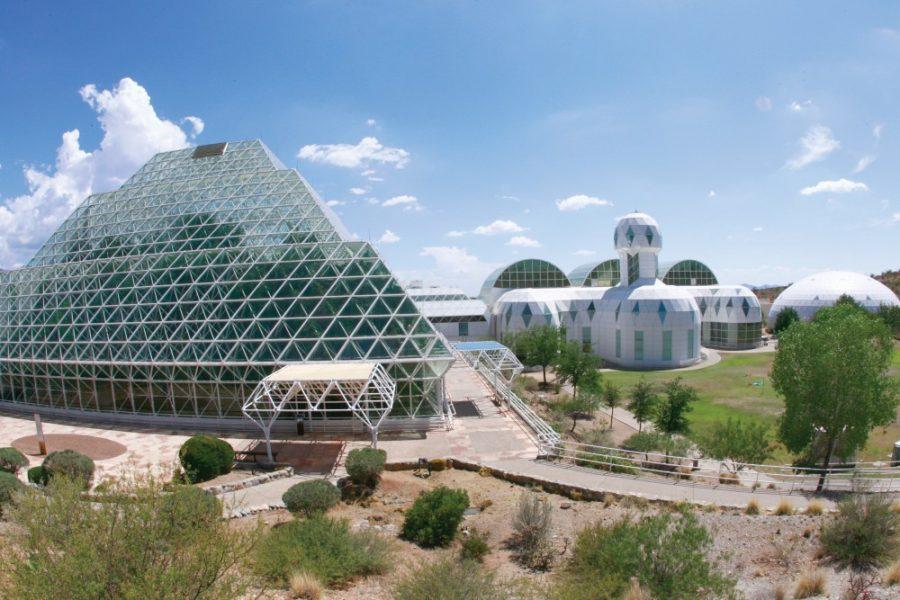 A view of Biosphere 2 in November 2011.