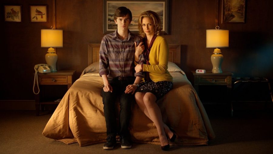 Promotional still for Bates Motel, to be released on March 18, 2016.