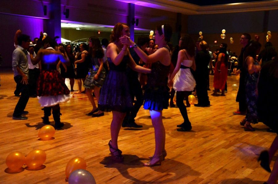 Rebecca Noble / Daily Wildcat

Students dance during the Pride Alliances steampunk themed Second Chance Prom in the Student Union Memorial Center Ballroom on Saturday, April 26th. 
