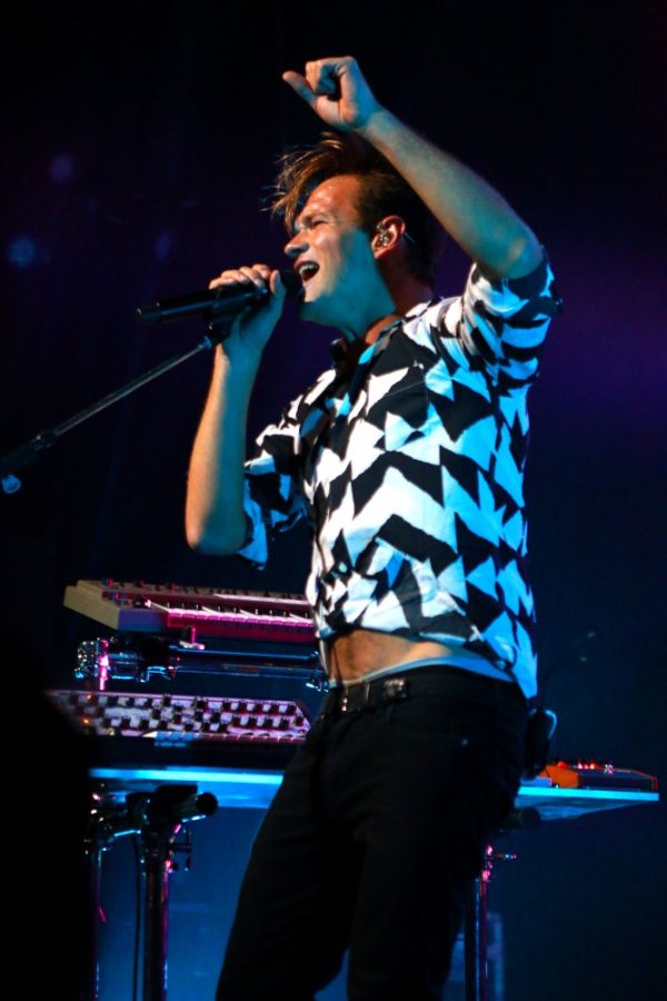 Electronic indie artist St. Lucia performs at the Rialto on Tuesday, Oct. 4 in Tucson, Ariz.