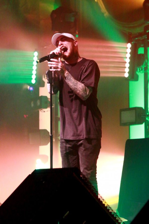 Mac Miller performs at the Rialto Theatre on Wednesday, Nov. 15 in Tucson, Ariz.