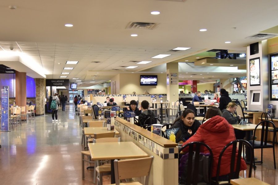 A view of the food court in the Student Union Memorial Center on Jan. 26, 2017.  