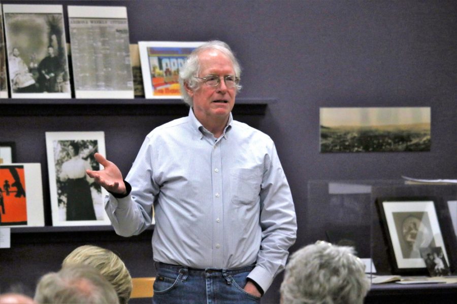 David Devine lectures on First Friday at the Arizona History Museum Feb. 3. His talk is just one of the history themed presentations given in the Arizona Historical Societys monthly event. 