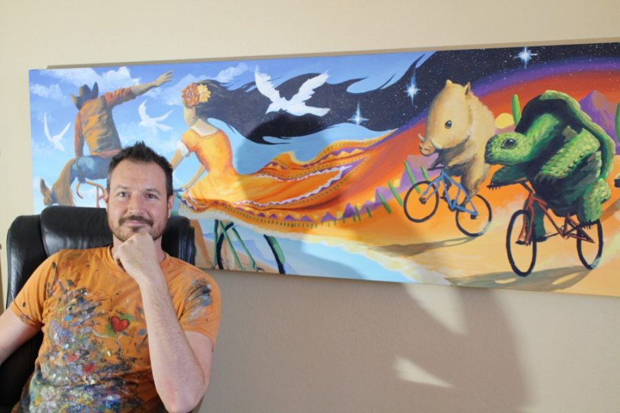 Local artist Joe Pagac travels the nation and paints murals