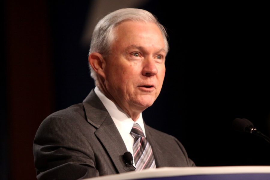 Senator Jeff Sessions speaking at the Values Voter Summit in Washington, DC in 2011. The Justice Department recently revealed that Jeff Sessions had undisclosed meetings with the Russian Ambassador to the United States.