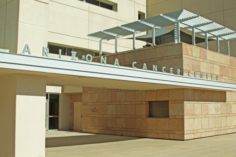 A view of the UA Cancer Center located on campus on Jan. 27. The Cancer Center hosted its second Bear Down. Beat Cancer. series talk on Thursday, discussing a vaccine that acts against a certain throat cancer.
