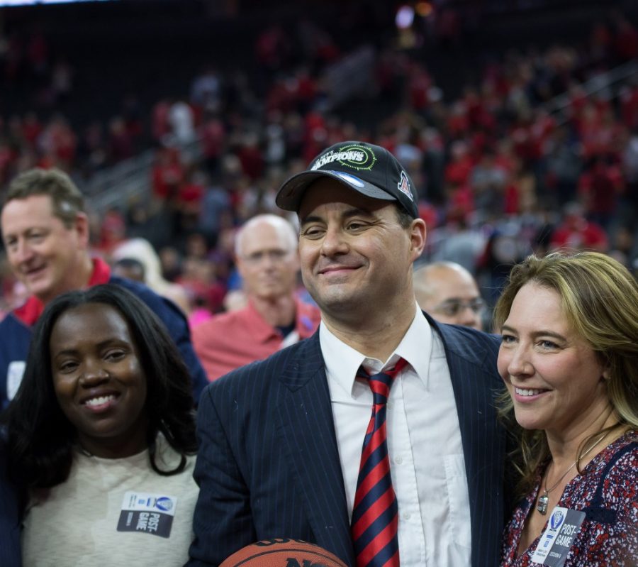 Arizona head coach Sean Miller after the Pac-12 Championship against Oregon on Saturday, March 11. The Wildcats beat the Ducks 83-80. 
