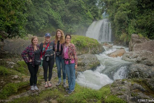 UA undergraduates at the eastern slopes of the Andes, where the mountains meet the rain forest. The Ecuador study abroad program runs over winter break.