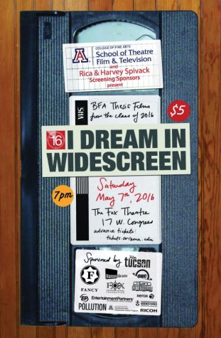 Promotional poster for I Dream in Widescreen on Saturday, May 7 at the Fox Theatre.
