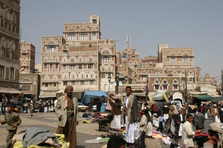 Streets in Sanaa, Yemen in 2009.