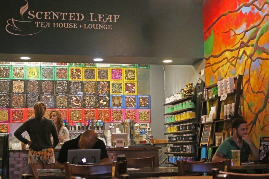 Scented Leaf, located on Park Avenue and University Boulevard, offers a host of tea selections alongside a menu of signature mixed teas. They also serve a small selection of pastries.