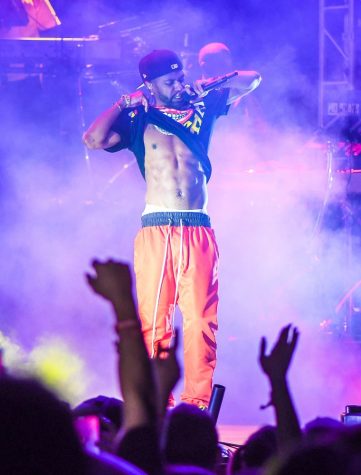 Big Sean performs during day one of the 2017 DUSK music festival in Tucson, Ariz. on Oct. 6.