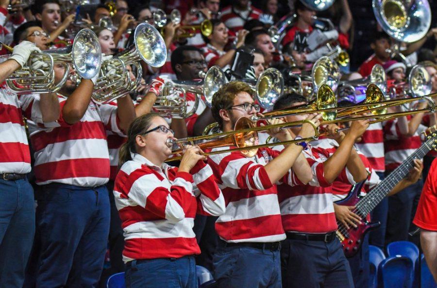 The+Pride+of+Arizona+band+performs+during+the+McDonalds+Red-Blue+game+on+Oct.+20+in+McKale+Center.