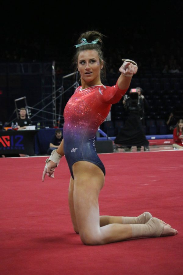 UA+gymnast+Christina+Berg+performs+her+routine+on+the+floor+during+the+UAgymnastics+team%26%238217%3Bs+competition+against+Utah+on+January+26+in+Mckale+Center.