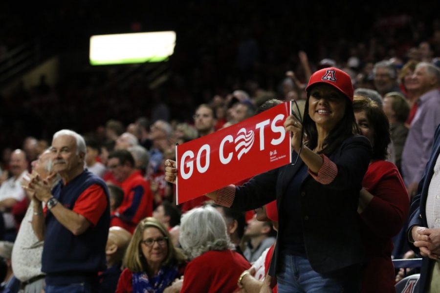 Arizona+fan+holds+up+sign+during+the+second+half+of+the+UA+versus+USC+men%26%238217%3Bs+basketball+game+Saturday+night+on+Feb.+10%2C+2018%2C+in+McKale+Center+in+Tucson%2C+Ariz.