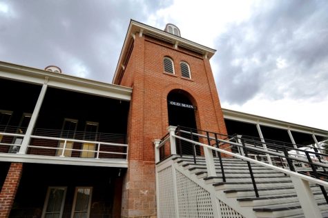 The University of Arizonas Old Main building on campus.