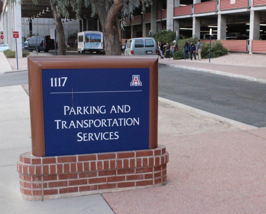 Parking and Transportation Services building on Tuesday, Feb. 13 at the University of Arizona, in Tucson, Arizona. 
