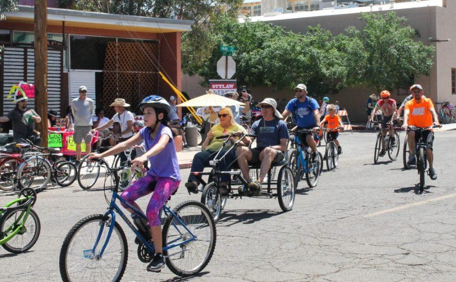 Cyclovia Tucson looks to promote and increase awareness for cycling and walking as an acceptable and safe mode of transportation on public streets. The free public event was open to all in a hope to get people active and out, it took place this Sunday April 8, in downtown Tucson.
