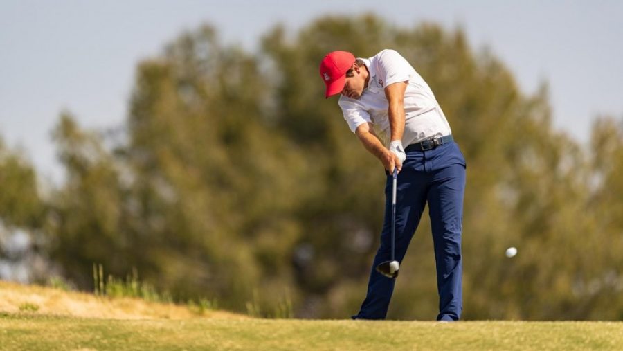 Arizonas George Cunningham is tied for third after the first day of Pac-12 Championships concluded with the Arizona Mens golf team in fourth place.