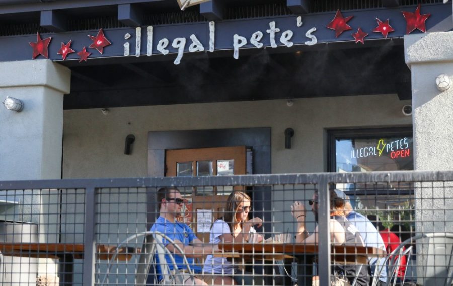 Illegal Petes is one of the many restaurants along Main Gate Square on University Boulevard in Tucson, Ariz. Petes serves Mexican food in a build-your-own style.