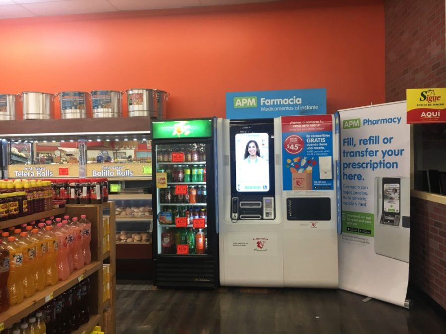 A MedAvail Technology pharmacy kiosk in El Herradero Supermarket on South Prince Road, Tucson. The company hopes to make filling prescriptions simpler and more convenient for patients with their machines. 