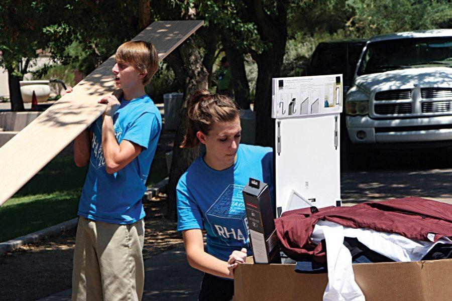 UA Hi Team is a group of student volunteers that help welcome new students to campus and move them in. This year, UA ran a pilot test with an outside company, University and Student Services, to try to make weekend move-ins more efficient. 