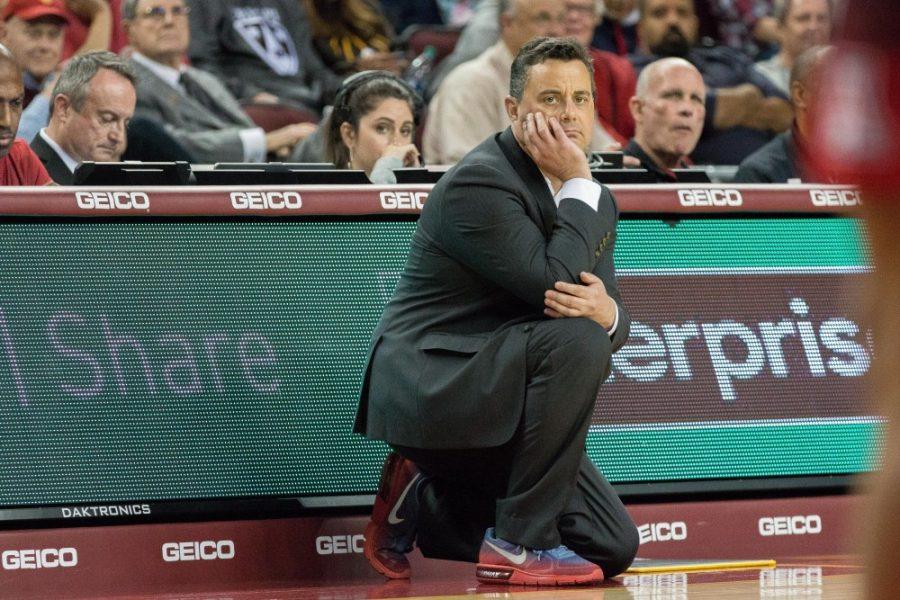 Sean Miller’s face was filled with disappointment when the Wildcats got routed by the USC Trojans 80-57 on January 24th, 2019 at the Galen Center.
