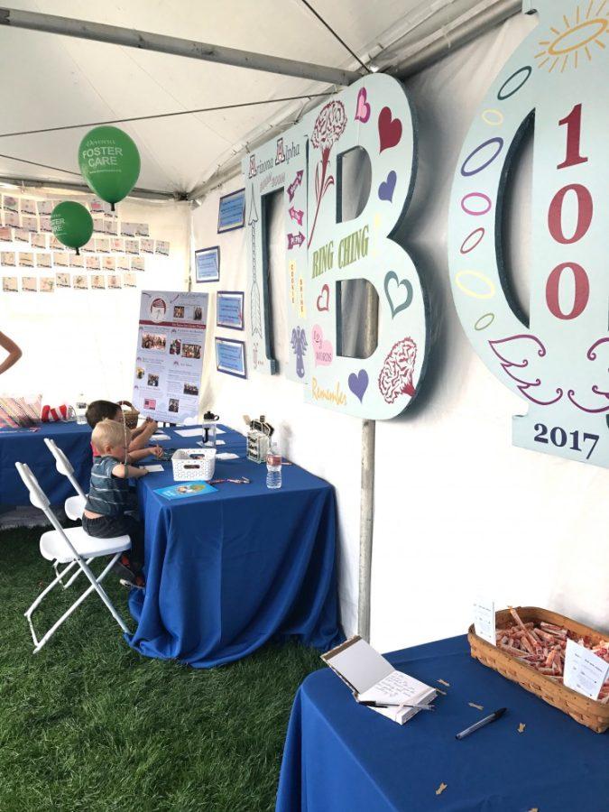 During last years Tucson Festival of Books, the Pi Phi tent was set up near the Student Union. 