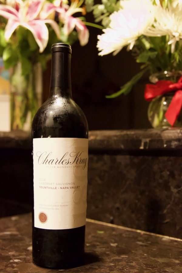 A picture of Charles Krug Cabernet Sauvignon on Sunday, March 24, 2019 in Tucson, Ariz. The bottle is part of the 2009 Cabernet Sauvignon collection. 
