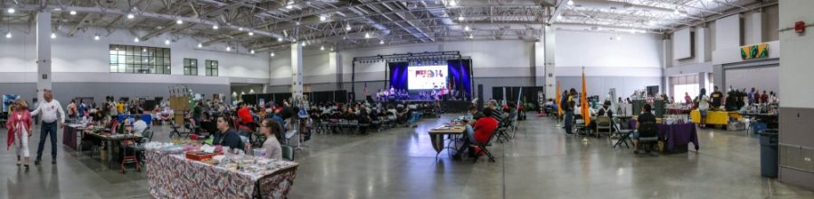 A wide view of the Tucson Convention Center where the Juneteenth festival was held. 