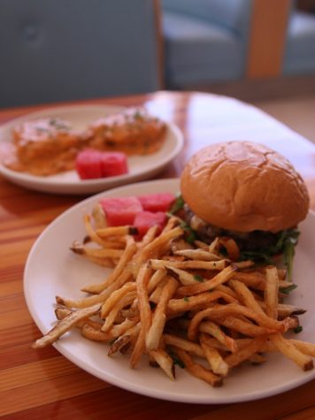 “No Way Jose” is a signature hamburger and a featured item on the Welcome Diner's menu. This plates is a favorite to many customers including Angel Soto.
