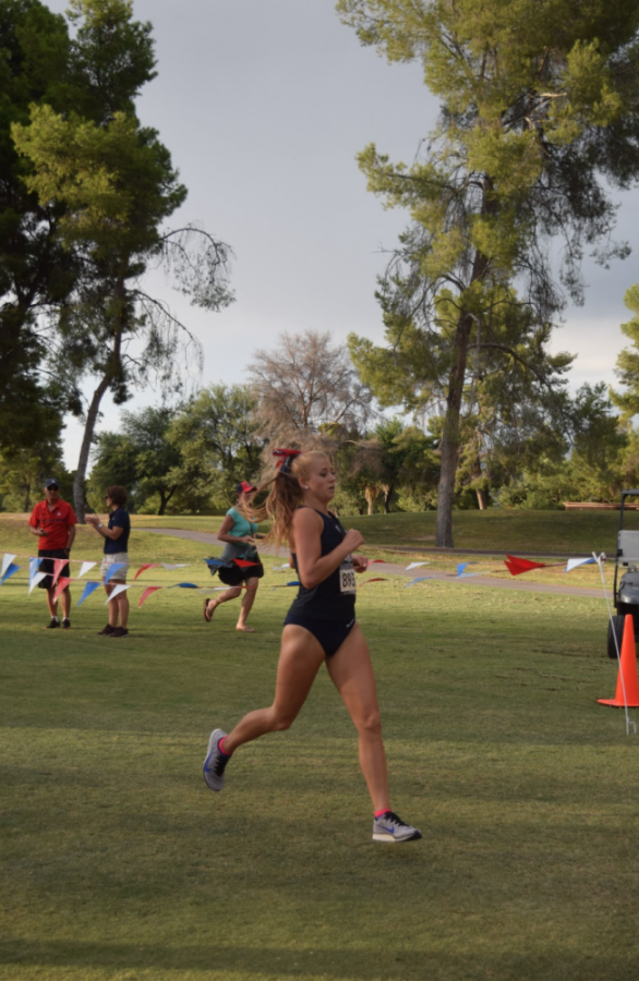 Thea Ramsey at the Dave Murray Invitational for University of Arizona cross country on Sept. 13, 2019. The UA’s women’s cross country team won the meet with 21 points.