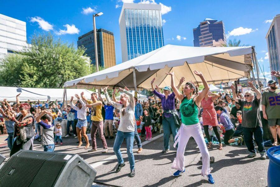 Tucson Meet Yourself combines live performances, tasty cuisine, and local art into a three day festival taking place at and around Jacome Plaza. Tucson Meet Yourself will be held on October 11th, 12, and 13th.  
