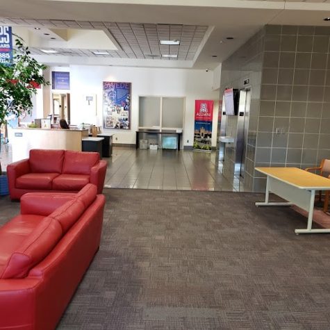 Inside of the University of Arizona Foundation Center, located on North Cherry Avenue.