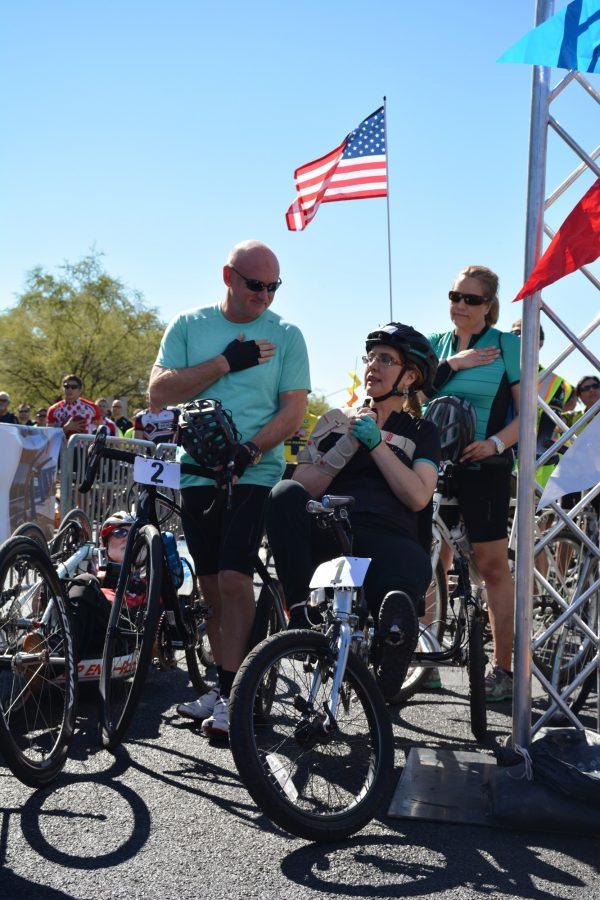 Mark Kelly and Gabrielle Giffords will be riding in the 25-mile route in the 2019 El Tour de Tucson. Kelly said that they continue to enjoy riding in the event and plan on riding next year as well.