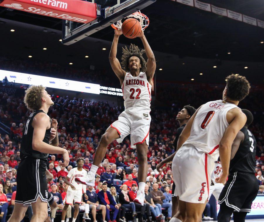 In the first round of the Wooden Legacy tournament, the Arizona mens basketball defeated Long Beach State 104-67. The Wildcats will travel to California and will take on Pepperdine University. 