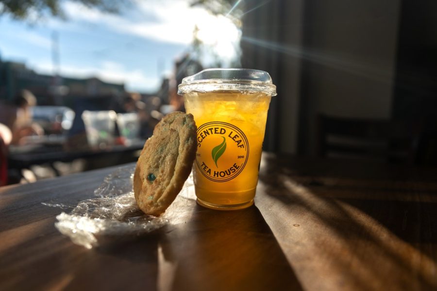 Known for being a campus favorite, Scented Leaf has a large variety of flavors that customers can choose from and create their own tea creation. 